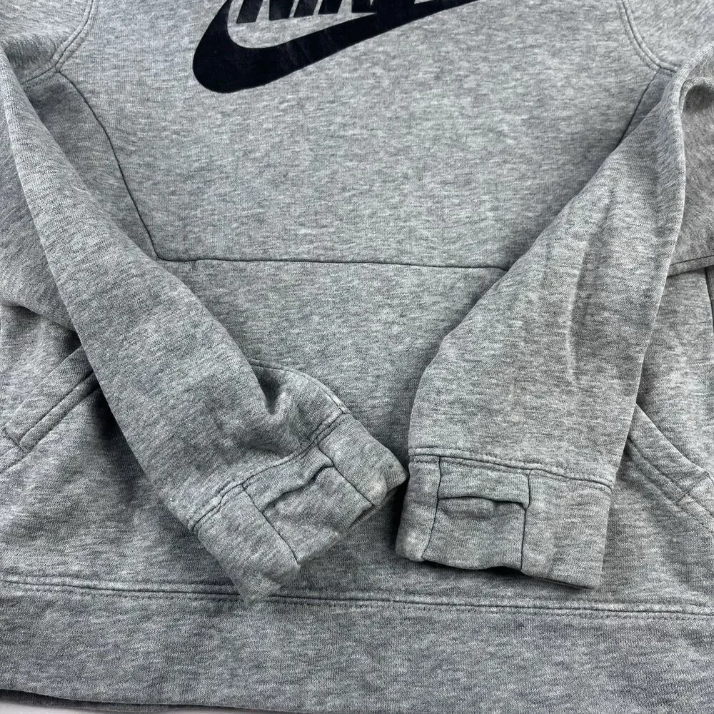 Nike Hoodie Bundle Set Youth Small YS Boys Sweatshirt Lot 2 Pullover Black Gray